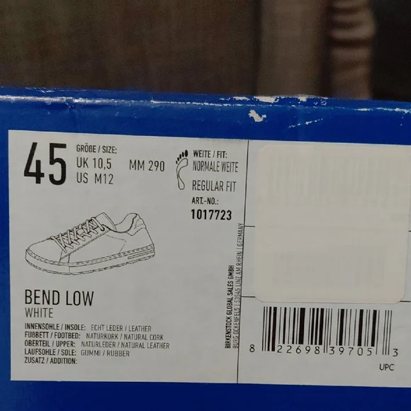 Birkenstock Bend Low Men's Classic White Sneakers - Picture 11 of 11